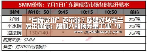 “自废武功”还不够?欧盟对乌克兰发出通牒:想加入就扬弃重工业‘BBIN真人’(图3) BBIN登录